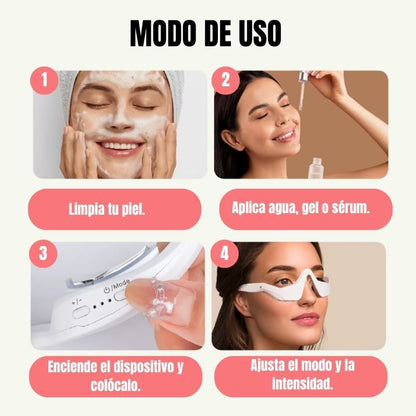 Luminique™: Terapia ocular 2 en 1  con luz roja y EMS